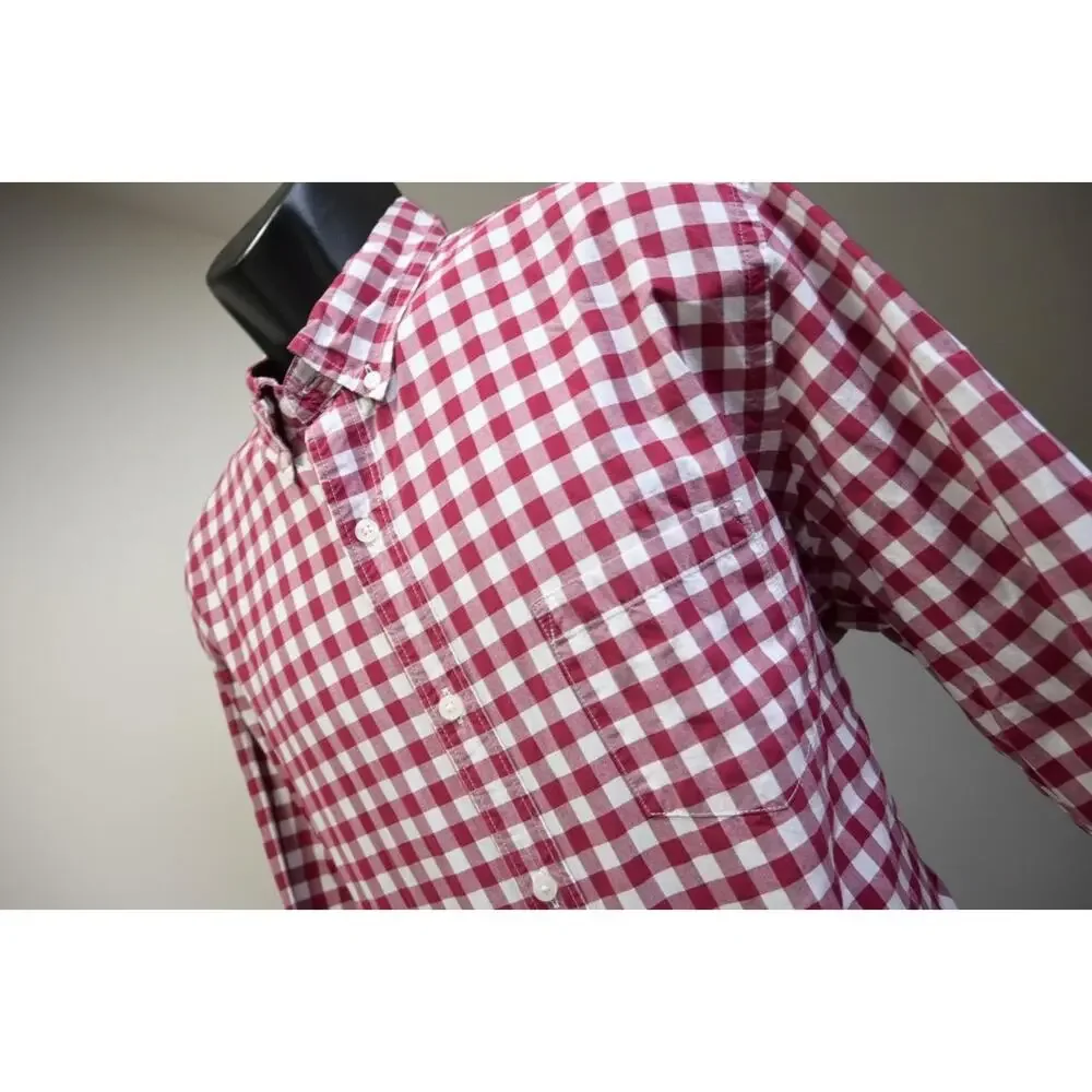 J Crew Dress Shirt Casual Plaid‎ Long Sleeve Button Up Mens Size XL